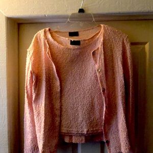 Pink Lace blouse set XS